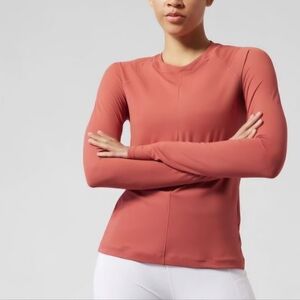 Athleta UPF Sunchaser Top Muted Red XS
